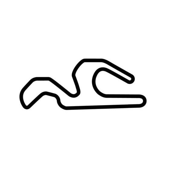 Calspeed Karting Sportivo Course Circuit Race Track Outline Vinyl Decal Sticker