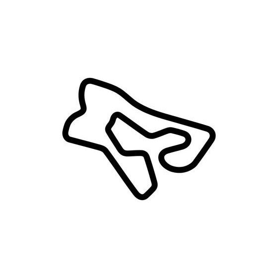 Carolina Motorsports Park Kart Full Circuit Race Track Outline Vinyl D ...