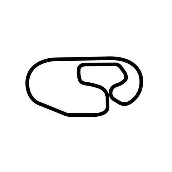 Charlotte Motor Speedway Road Course Circuit Race Track Outline Vinyl Decal Sticker