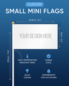Custom Mini Flag -  Upload Your Design