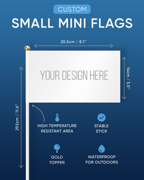 Custom Mini Flag - Upload Your Design – Decals Hut