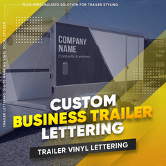 Trailer Lettering Digits Marking Vinyl Decal Sticker - Your Personalized Solution for Trailer Styling!