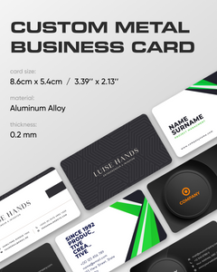 Custom Metal Business Card - 8 Pack