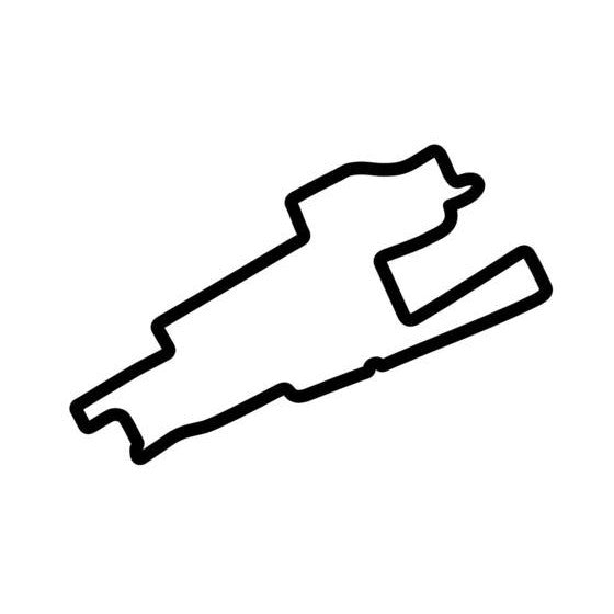 Detroit Grand Prix 1988 Circuit Race Track Outline Vinyl Decal Sticker