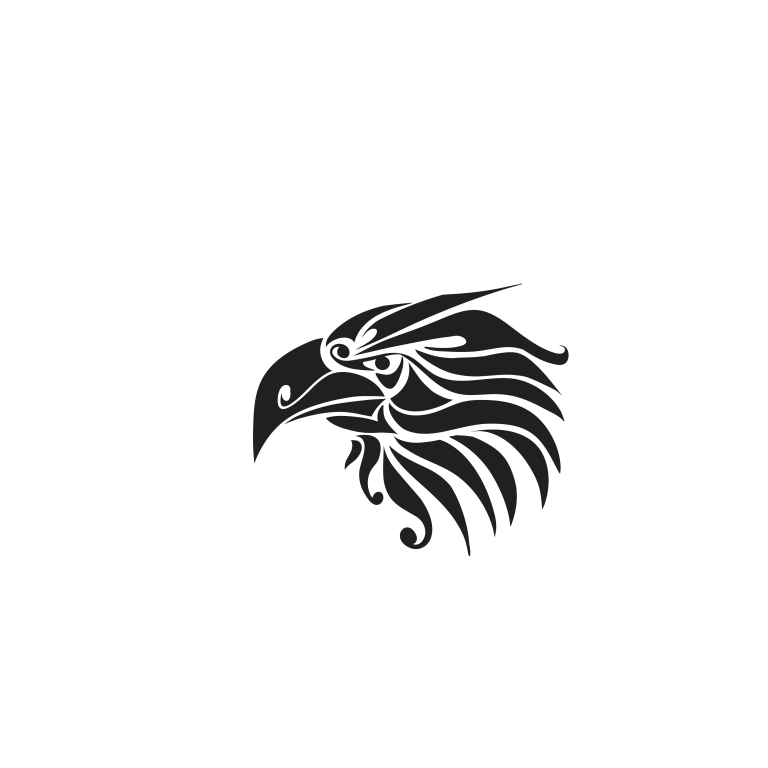 Eagle Head Tribal Style Bald American Bird Vinyl Decal Sticker