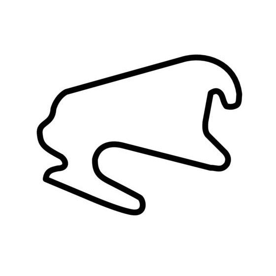 Eurospeedway Lausitz 34km Circuit Race Track Outline Vinyl Decal Sticker