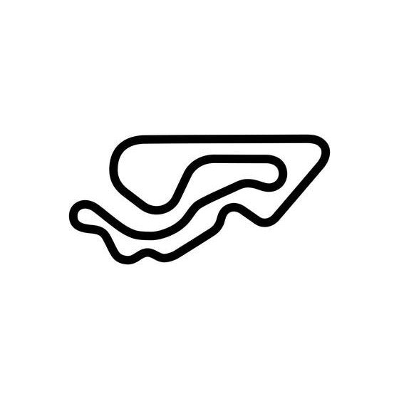 F1 Outdoors Kart Grand Prix Circuit Race Track Outline Vinyl Decal Sticker