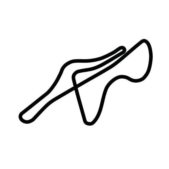 Fiorano Circuit Race Track Outline Vinyl Decal Sticker