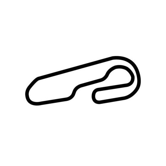 Gateway Motorsports Park Road Course Circuit Race Track Outline Vinyl Decal Sticker