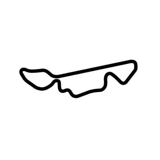 Grattan Raceway Circuit Race Track Outline Vinyl Decal Sticker