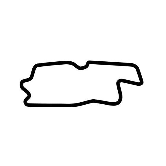 Heartland Park Of Topeka 2 Circuit Race Track Outline Vinyl Decal Sticker