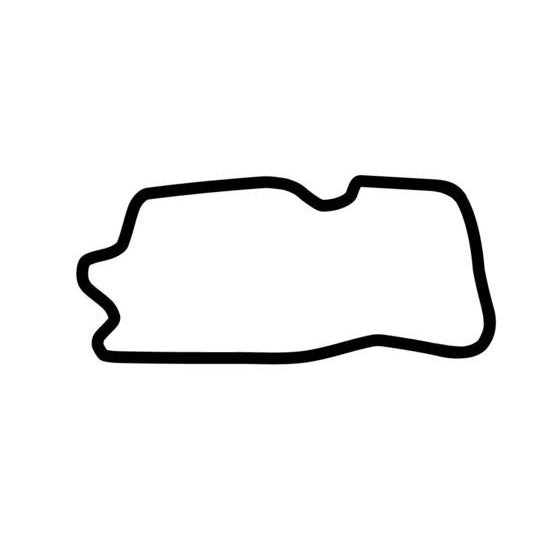 Heartland Park Of Topeka 4 Circuit Race Track Outline Vinyl Decal Sticker
