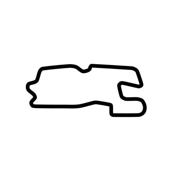 Heartland Park Of Topeka Circuit Race Track Outline Vinyl Decal Sticker