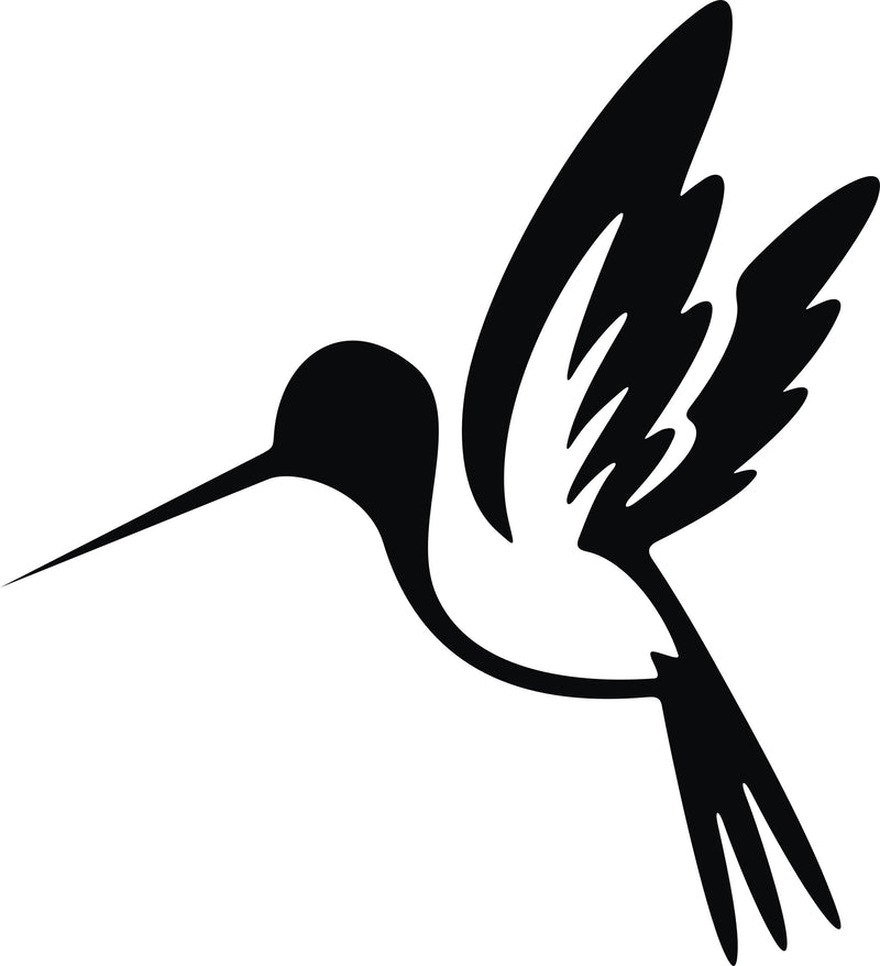 Humming Bird Flying Animal Simple Design Vinyl Decal Sticker