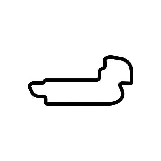 Indianapolis Motor Speedway Indycar Gp Circuit Race Track Outline Vinyl Decal Sticker