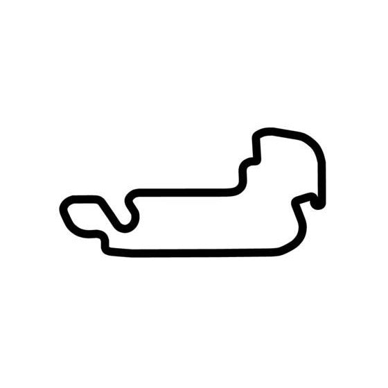 Indianapolis Motor Speedway Motogp Circuit Race Track Outline Vinyl Decal Sticker