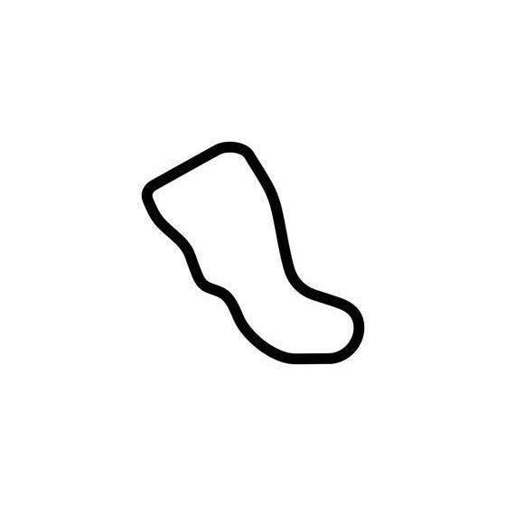 Ingliston Racing Circuit 1211km Race Track Outline Vinyl Decal Sticker