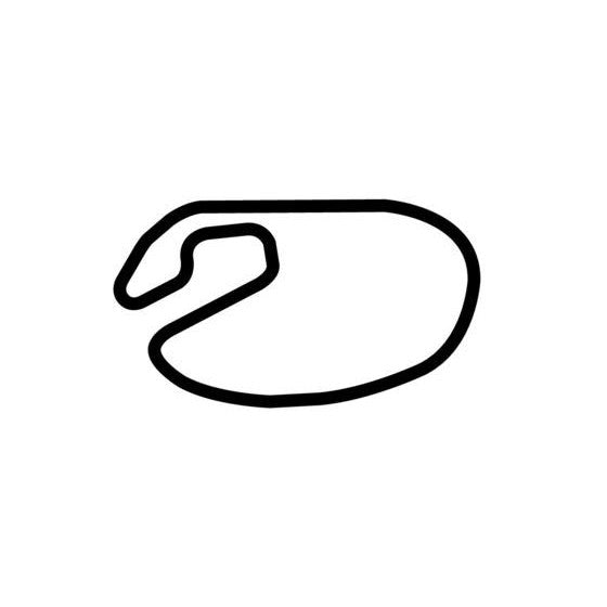 Iowa Track Designs Iowa Speedway Road Course Circuit Race Track Outline Vinyl Decal Stick ...