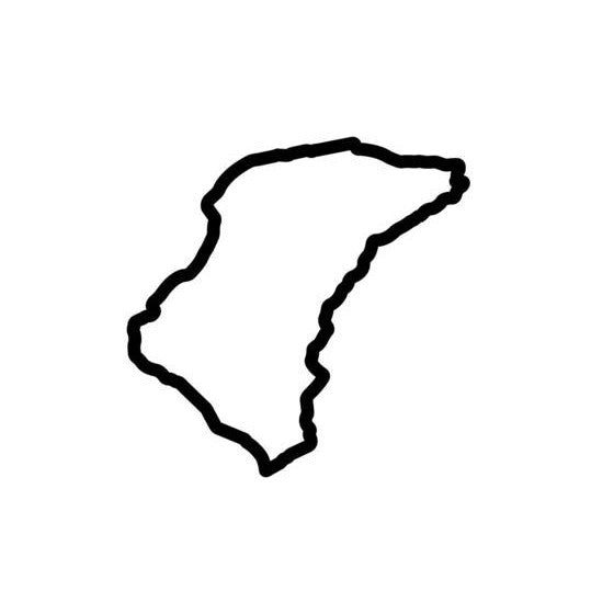 Isle Of Man Tt Circuit Race Track Outline Vinyl Decal Sticker