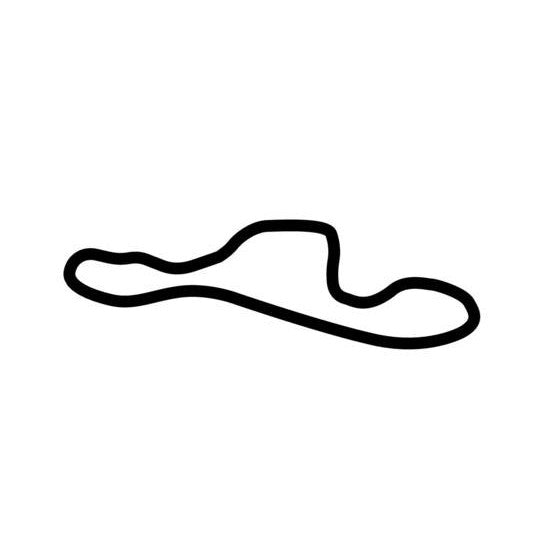 Kinnekulle Ring Circuit Race Track Outline Vinyl Decal Sticker