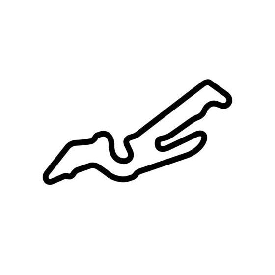 Las Vegas Motor Speedway Outfield Course Circuit Race Track Outline Vinyl Decal Sticker