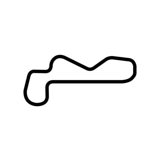 Las Vegas Motor Speedway Road Course Circuit Race Track Outline Vinyl Decal Sticker