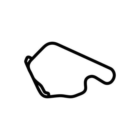 Lime Rock Park With Chicanes Circuit Race Track Outline Vinyl Decal Sticker