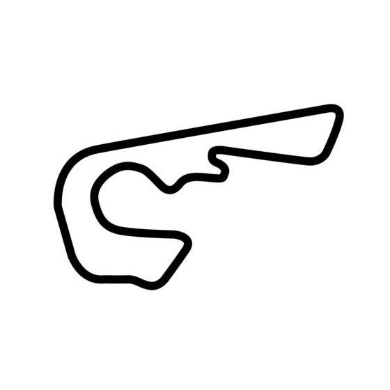 Loheac Circuit Race Track Outline Vinyl Decal Sticker