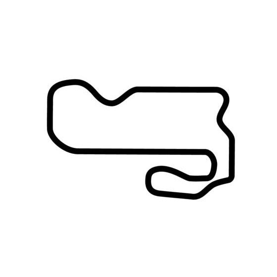 Lucas Oil Raceway Road Course Circuit Race Track Outline Vinyl Decal Sticker