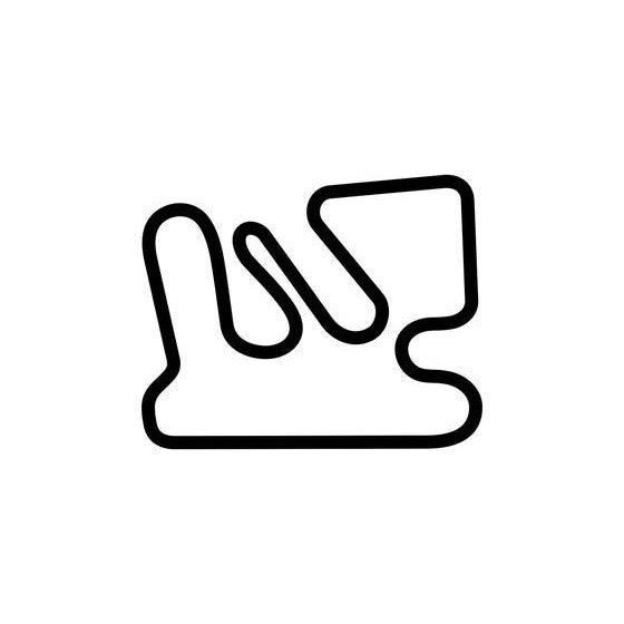 Michiana Raceway Park Long Track B Circuit Race Track Outline Vinyl De ...