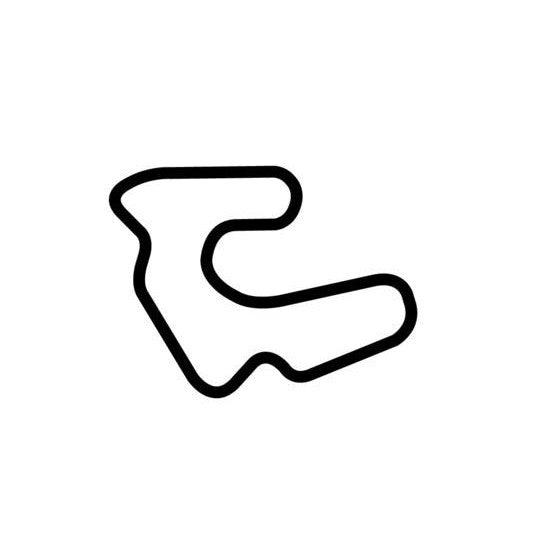 Mid America Motorplex Short Course Circuit Race Track Outline Vinyl Decal Sticker