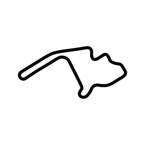 Mid Ohio Pro Course Circuit Race Track Outline Vinyl Decal Sticker