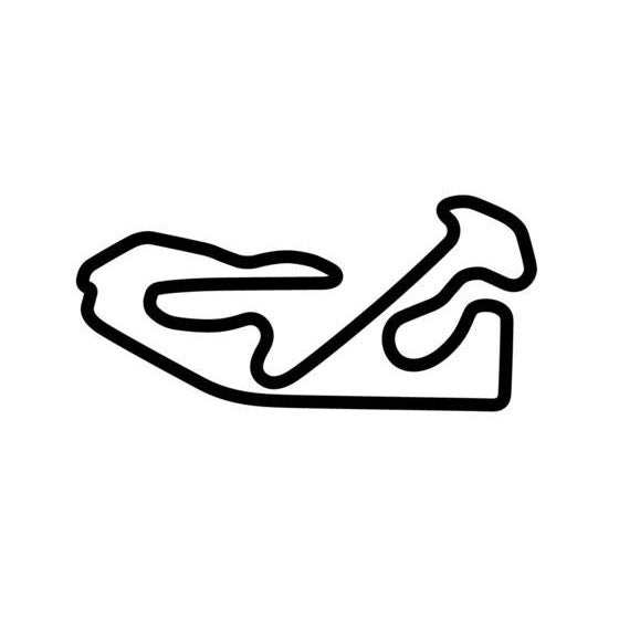 Monticello Motor Club Full Course Circuit Race Track Outline Vinyl Decal Sticker