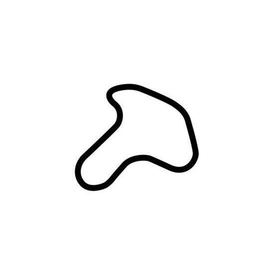 Monticello Motor Club Mushroom Circuit Race Track Outline Vinyl Decal Sticker