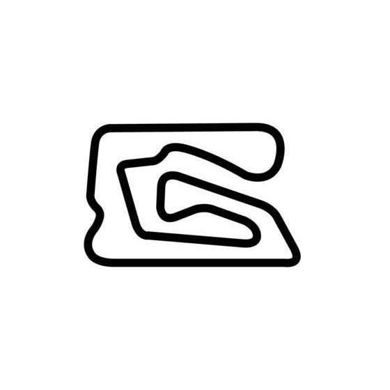 Mooresville Motorplex Circuit Race Track Outline Vinyl Decal Sticker