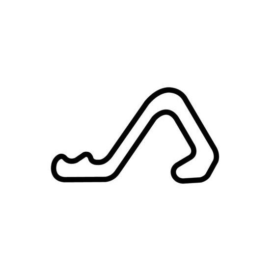 Motorsport Ranch Cresson 17 Circuit Race Track Outline Vinyl Decal Sti ...
