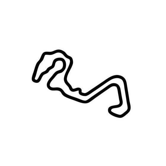 Motorsport Ranch Cresson 31 Circuit Race Track Outline Vinyl Decal Sticker