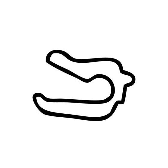 Motorsport Ranch Houston Circuit Race Track Outline Vinyl Decal Sticke ...