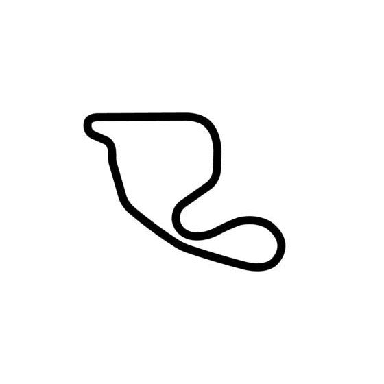 Nelson Ledges Road Course Circuit Race Track Outline Vinyl Decal Sticker