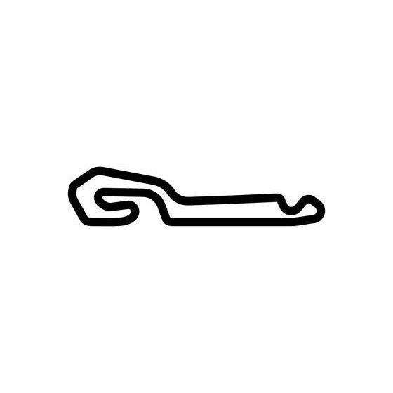 Nola Motorsports Park Indy Course Circuit Race Track Outline Vinyl Decal Sticker