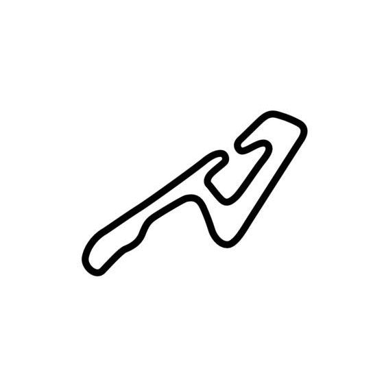 Okayama International Circuit Race Track Outline Vinyl Decal Sticker ...