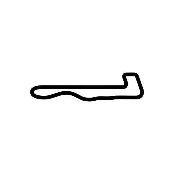 Orange County International Raceway Circuit Race Track Outline Vinyl Decal Sticker