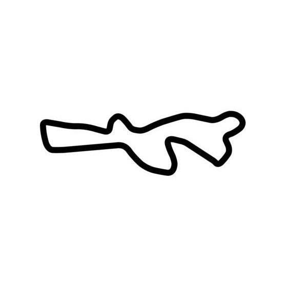 Oregon Raceway Park Circuit Race Track Outline Vinyl Decal Sticker