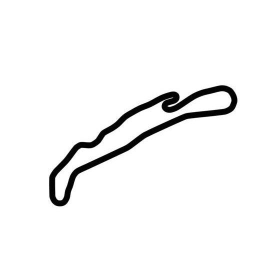 Pacific Raceways Circuit Race Track Outline Vinyl Decal Sticker