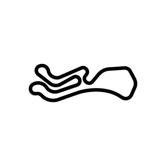 Palmer Motorsports Park Circuit Race Track Outline Vinyl Decal Sticker