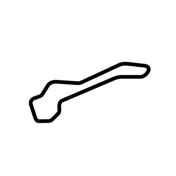 Pittsburgh International Race Complex Circuit Race Track Outline Vinyl Decal Sticker