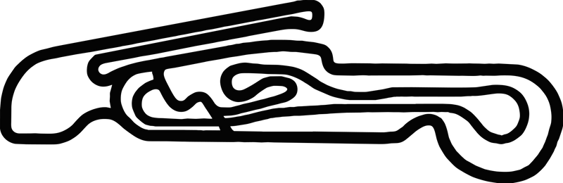 Porsche Factory Race Test Track Outline Raceway Circuit Germany Leipzig EU Vinyl Decal Sticker