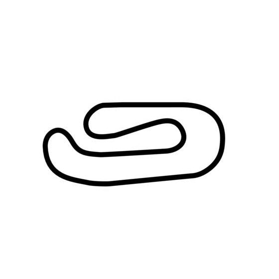 Rockingham Speedway Road Course Circuit Race Track Outline Vinyl Decal ...