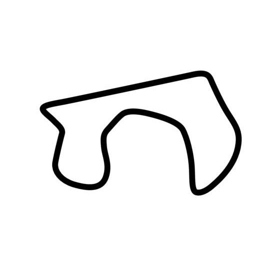 Shannonville Motorsport Park Fabi Circuit Race Track Outline Vinyl Decal Sticker