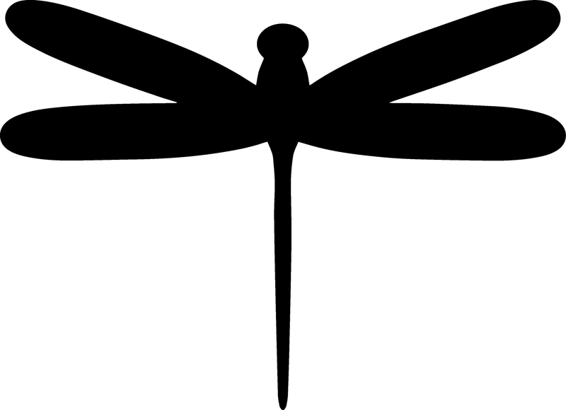 Simple Dragonfly Bug Insect Summer Spring Nature Vinyl Decal Sticker Style 1